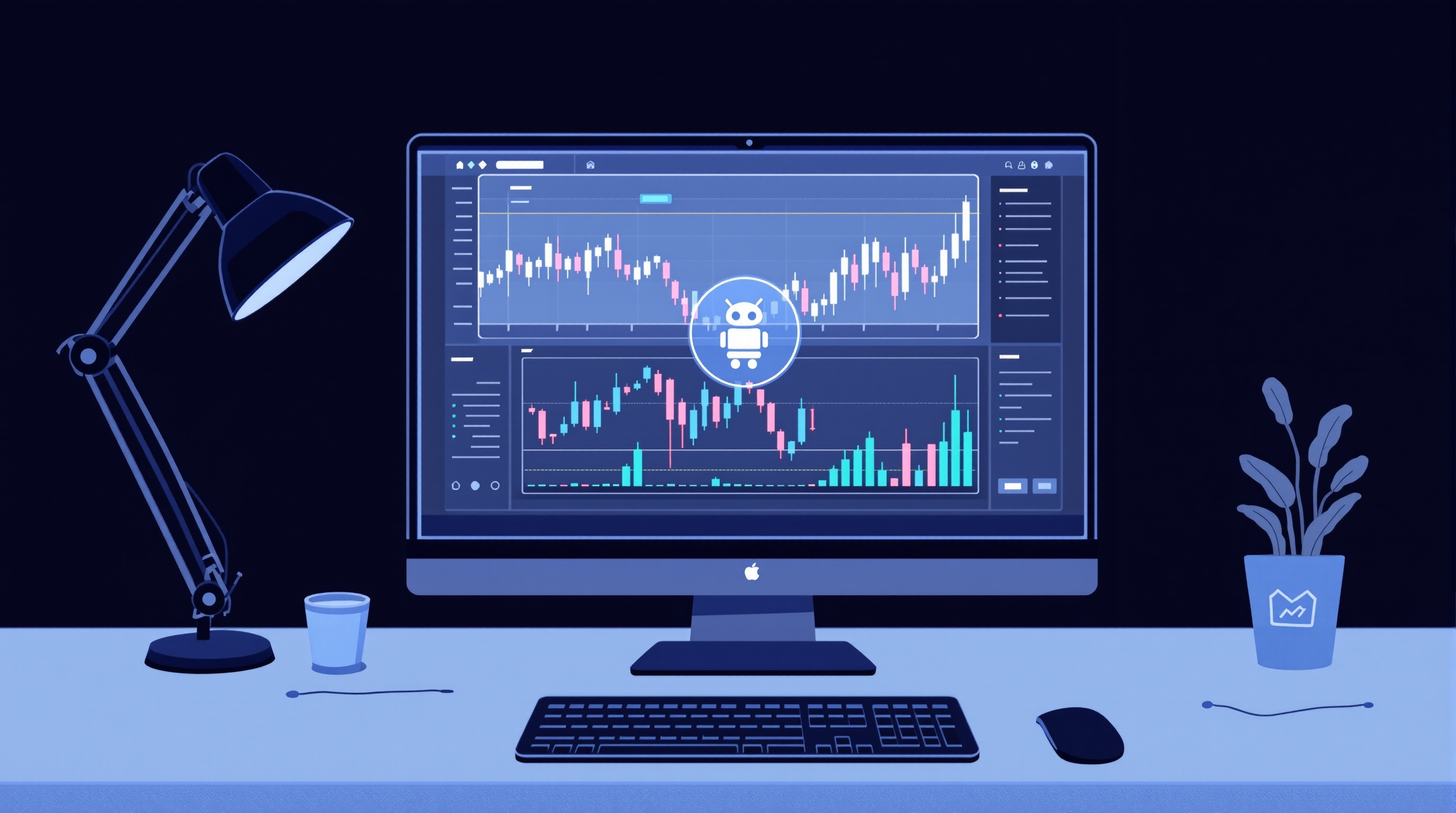 Trader setting up an Expert Advisor on IG's MetaTrader 4 platform
