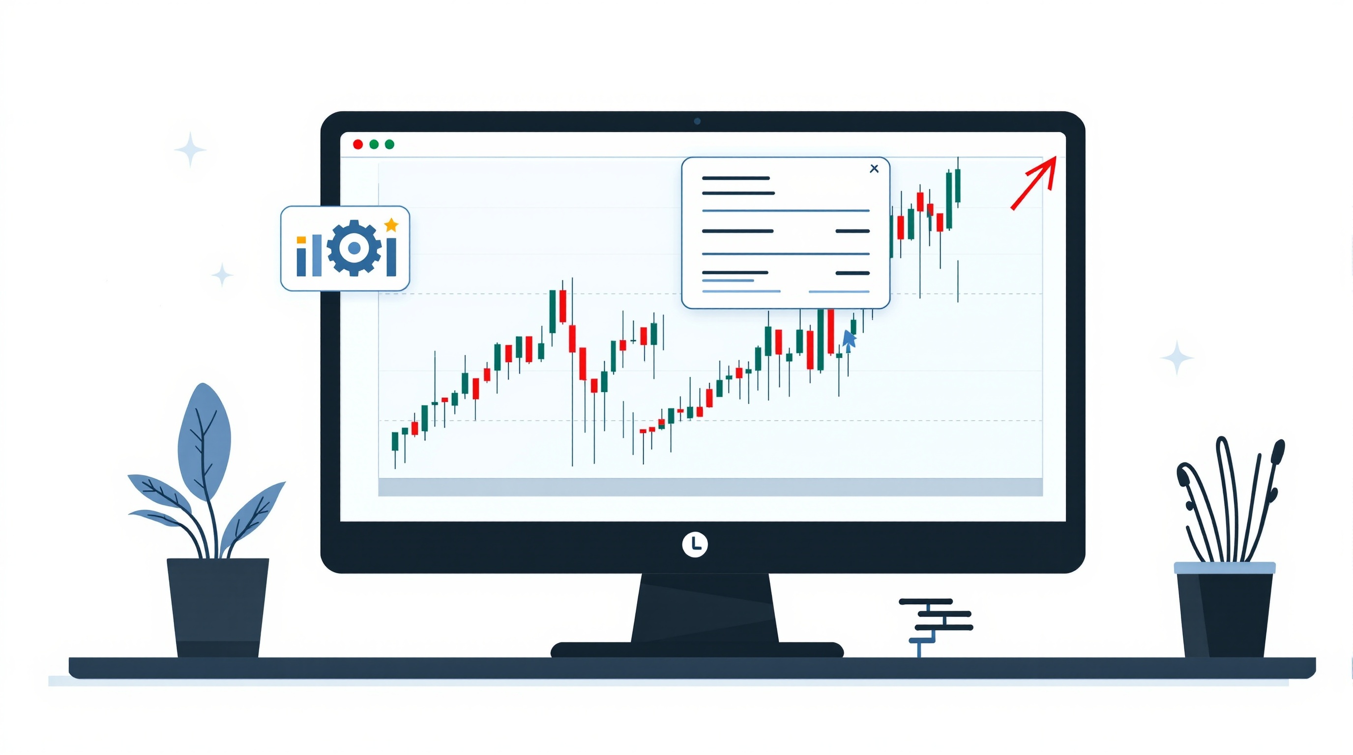 Trader configuring an expert advisor on the MT4 platform with chart and settings window visible